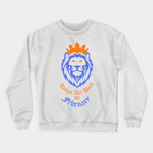 Vintage Kings Birthday in February Essential Gift T-Shirt Crewneck Sweatshirt